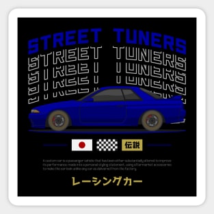 Street Tuner Blue Skyline GTR R32 JDM Sticker